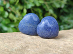 Polished Lazulite Hearts x 35 From Madagascar - Toprock Gemstones and Minerals 