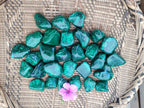 Polished Flower Banded Malachite Free Forms x 35 From Congo - Toprock Gemstones and Minerals 