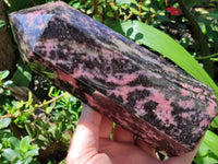 Polished Large Rhodonite Tower x 1 From Ambindavato, Madagascar