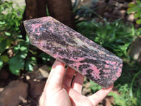Polished Large Rhodonite Tower x 1 From Ambindavato, Madagascar