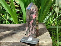 Polished Large Rhodonite Tower x 1 From Ambindavato, Madagascar