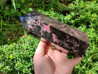 Polished Large Rhodonite Tower x 1 From Ambindavato, Madagascar