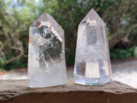 Polished Clear Quartz Crystals x 6 From Madagascar