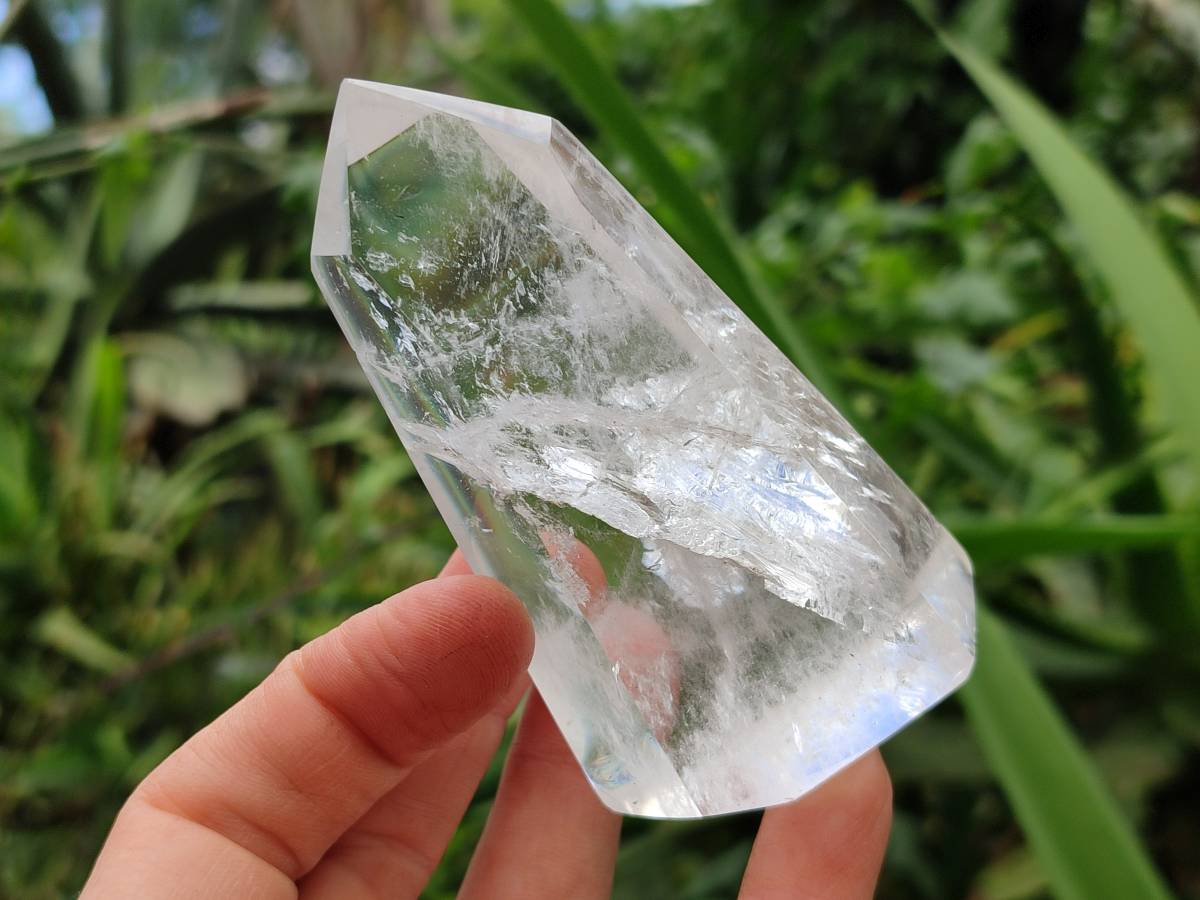 Polished Clear Quartz Crystals x 6 From Madagascar - Toprock Gemstones and Minerals 