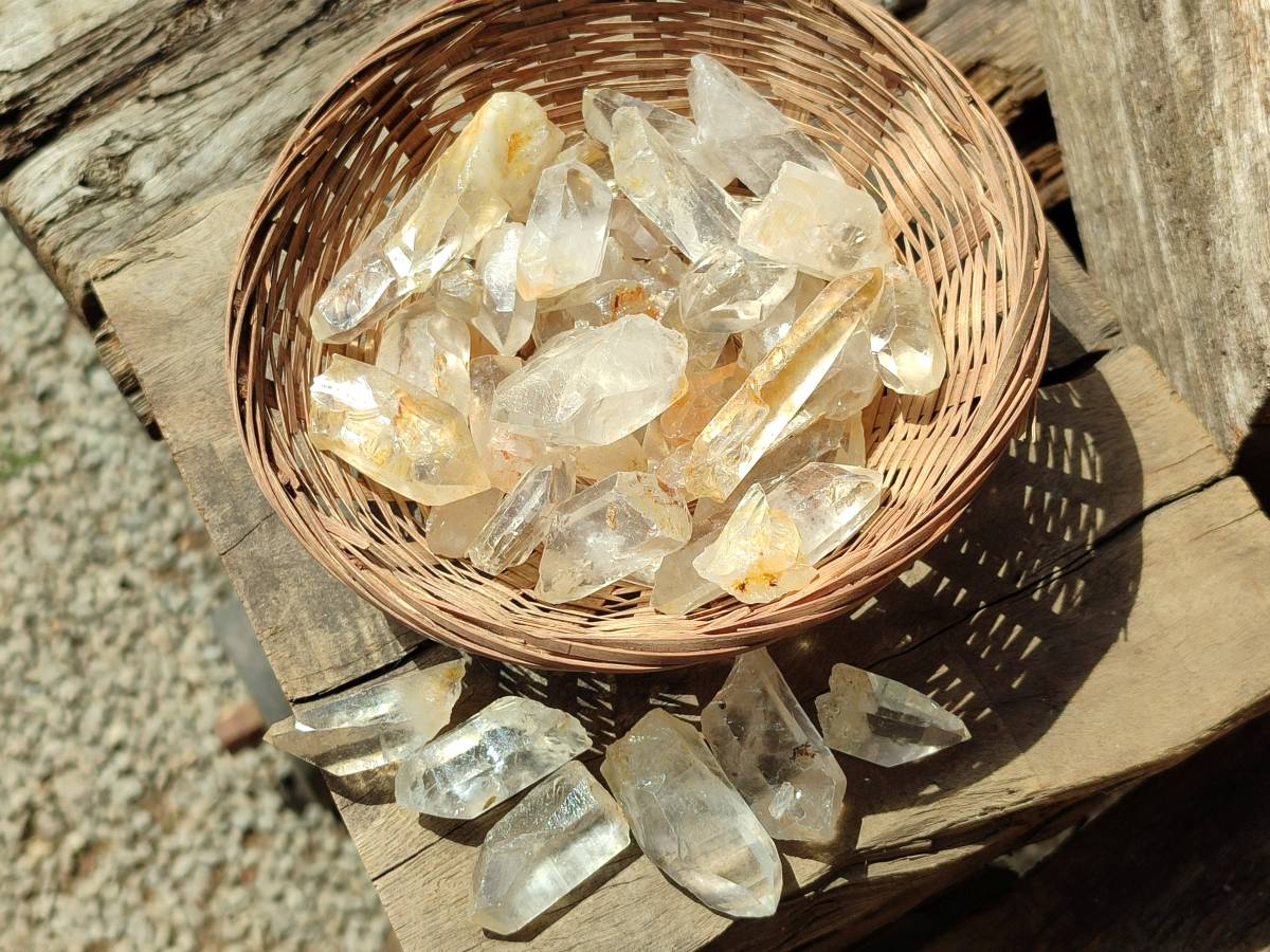 Natural Clear Quartz Single Crystals x 1.74 kg Lot From Mpika, Zambia - Toprock Gemstones and Minerals 