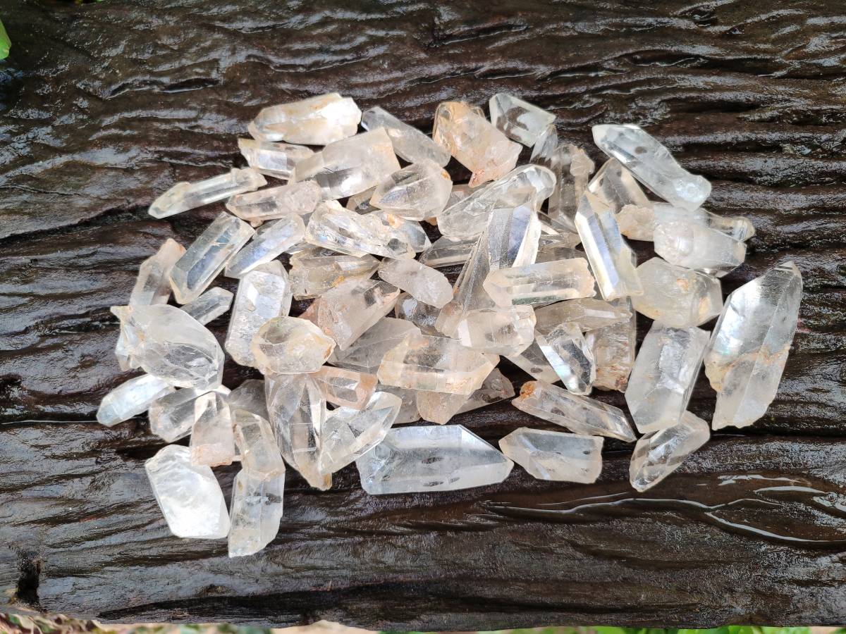Natural Clear Quartz Single Crystals x 1.74 kg Lot From Mpika, Zambia - Toprock Gemstones and Minerals 