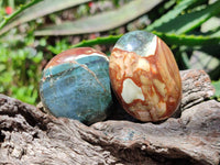 Polished Polychrome Jasper Palm Stones x 22 From NW Coast, Madagascar