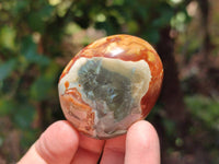 Polished Polychrome Jasper Palm Stones x 22 From NW Coast, Madagascar