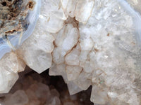 Polished XXL Banded Agate Crystal Centred Geode x 1 From Madagascar