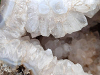 Polished XXL Banded Agate Crystal Centred Geode x 1 From Madagascar