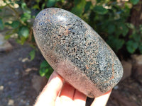 Polished Black Tourmaline In Matrix Standing Free Forms x 2 From Madagascar