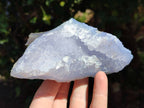 Natural Etched Blue Chalcedony Specimens x 3 From Nsanje, Malawi - Toprock Gemstones and Minerals 