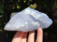 Natural Etched Blue Chalcedony Specimens x 3 From Nsanje, Malawi