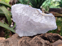 Natural Etched Blue Chalcedony Specimens x 3 From Nsanje, Malawi