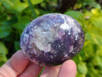 Polished Lepidolite With Pink Rubellite Galets x 15 From Ambatondrazaka, Madagascar