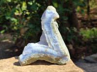 Natural Blue Lace Agate Geode Specimens x 12 From Nsanje, Malawi