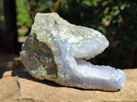 Natural Blue Lace Agate Geode Specimens x 12 From Nsanje, Malawi