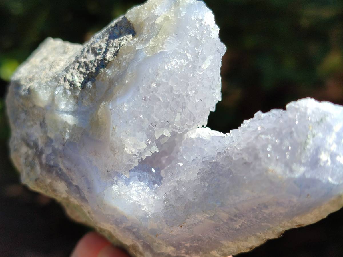 Natural Blue Lace Agate Geode Specimens x 12 From Nsanje, Malawi - Toprock Gemstones and Minerals 