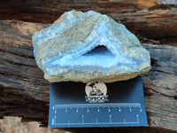 Natural Blue Lace Agate Geode Specimens x 12 From Nsanje, Malawi