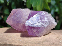 Natural Jacaranda Amethyst Quartz Crystals x 12 From Mumbwa, Zambia