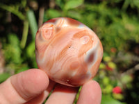 Polished Carnelian Agate Gemstone Galets x 35 From Madagascar
