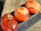 Polished Carnelian Agate Gemstone Galets x 35 From Madagascar - Toprock Gemstones and Minerals 