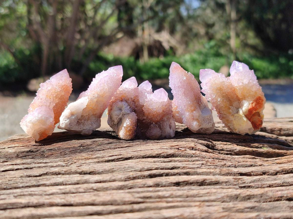 Natural Amethyst Spirit Quartz Crystals And Clusters x 20 From Boekenhouthoek, South Africa - Toprock Gemstones and Minerals 