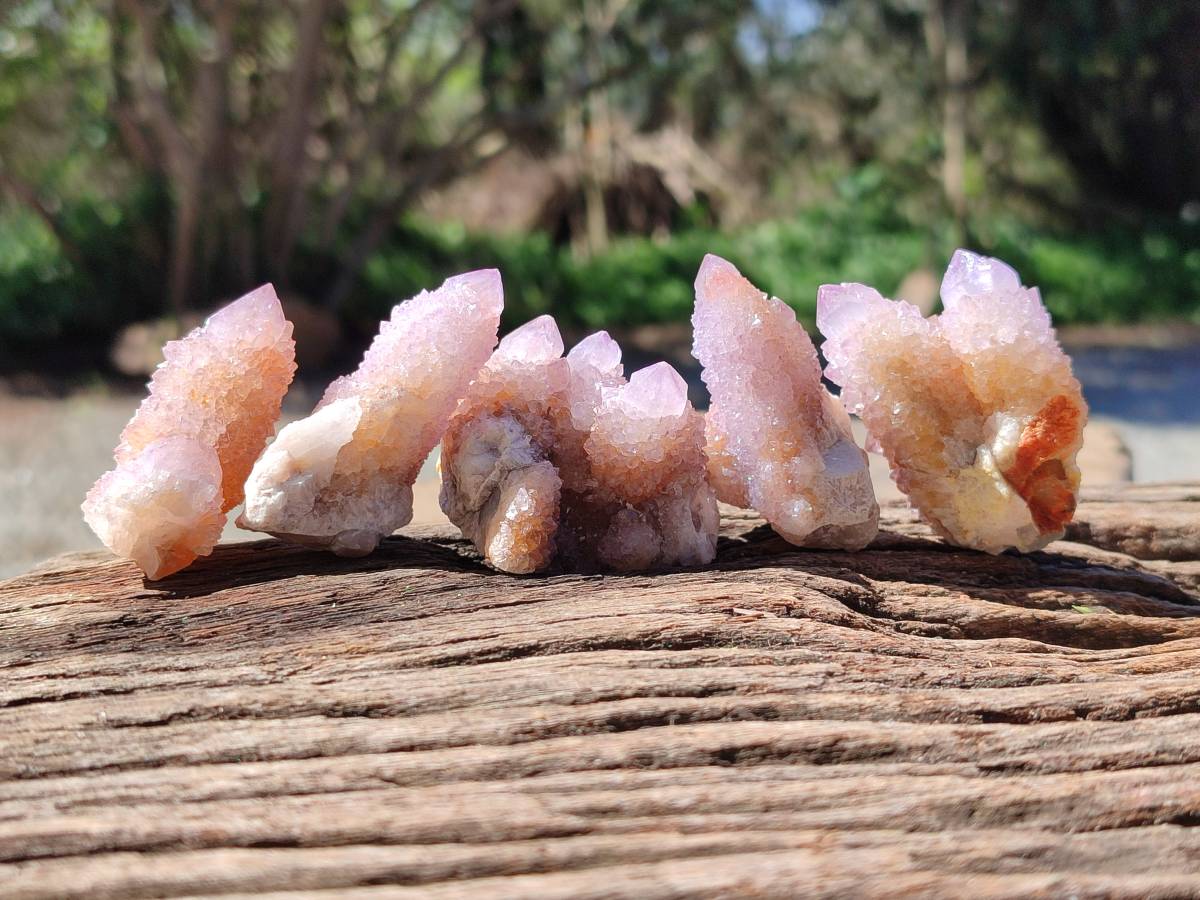 Natural Amethyst Spirit Quartz Crystals And Clusters x 20 From Boekenhouthoek, South Africa - Toprock Gemstones and Minerals 