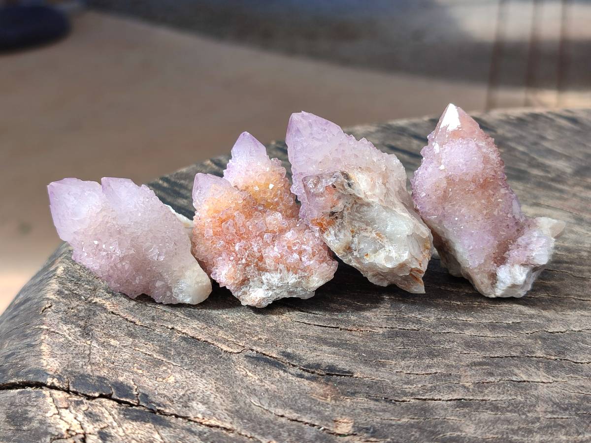 Natural Amethyst Spirit Quartz Crystals And Clusters x 20 From Boekenhouthoek, South Africa - Toprock Gemstones and Minerals 