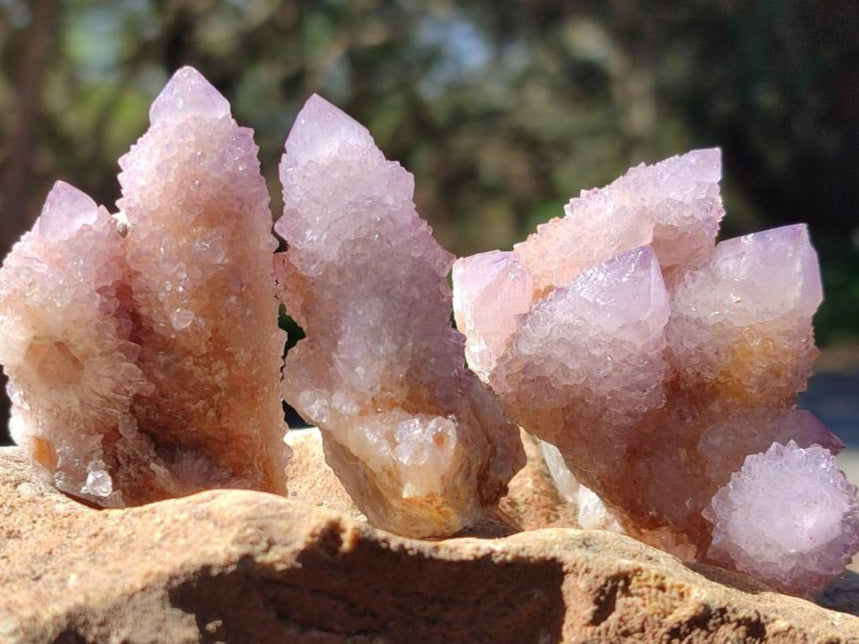 Natural Amethyst Spirit Quartz Crystals And Clusters x 20 From Boekenhouthoek, South Africa - Toprock Gemstones and Minerals 
