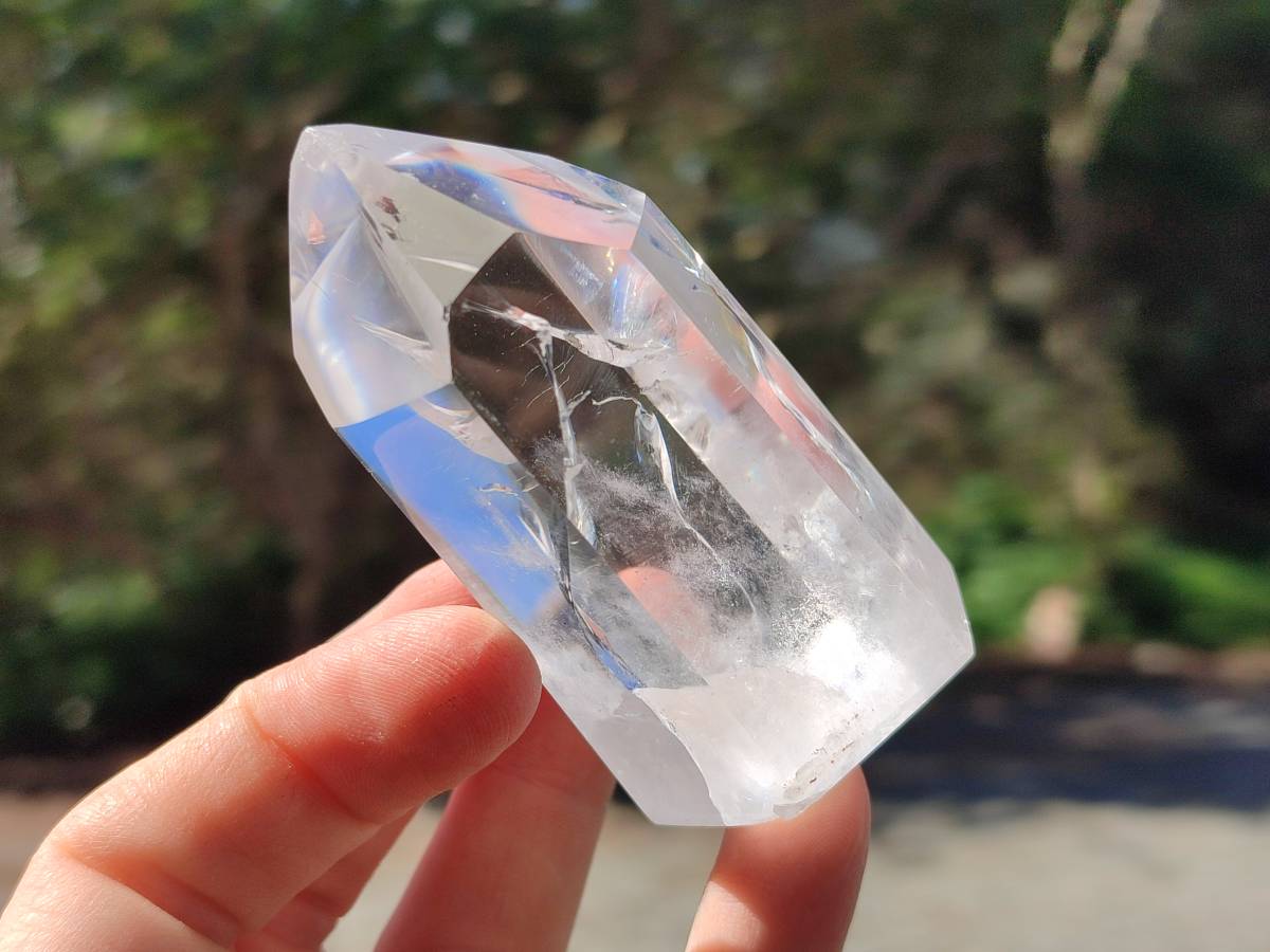 Polished Clear Quartz Crystals x 6 From Madagascar - Toprock Gemstones and Minerals 