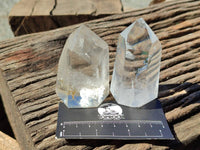 Polished Clear Quartz Crystals x 6 From Madagascar