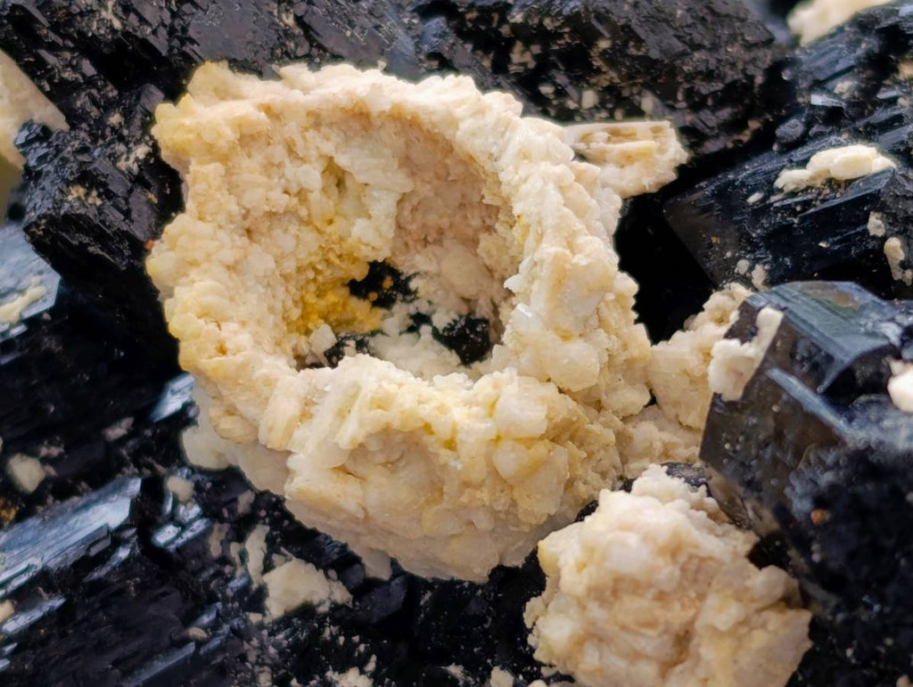 Natural Schorl Black Tourmaline Specimens x 2 From Erongo, Namibia - Toprock Gemstones and Minerals 