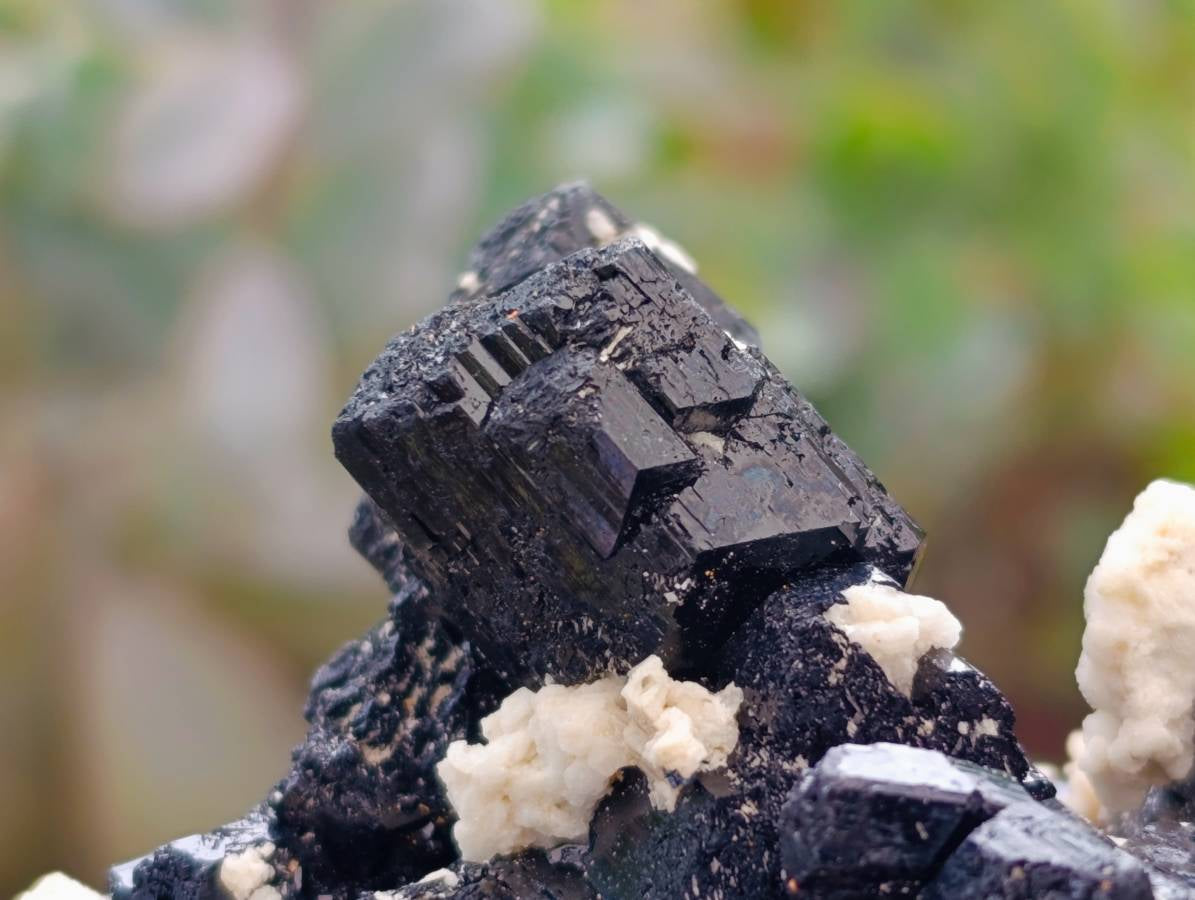 Natural Schorl Black Tourmaline Specimens x 2 From Erongo, Namibia - Toprock Gemstones and Minerals 