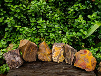 Natural Nguni Jasper Cobbed Specimens x 6 From Northern Cape, South Africa