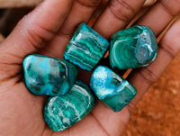 Polished Malacolla Free Forms x 35 From Kulukuluku, Congo