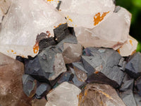 Natural Blacknite and Smokey Quartz Specimen x 1 From Ambositra, Madagascar