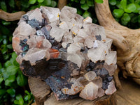 Natural Blacknite and Smokey Quartz Specimen x 1 From Ambositra, Madagascar