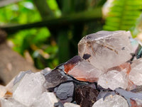 Natural Blacknite and Smokey Quartz Specimen x 1 From Ambositra, Madagascar