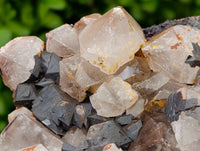 Natural Blacknite and Smokey Quartz Specimen x 1 From Ambositra, Madagascar
