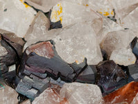 Natural Blacknite and Smokey Quartz Specimen x 1 From Ambositra, Madagascar