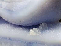 Polished Blue Lace Agate Standing Free Forms x 3 From Nsanje, Malawi