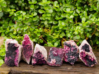 Natural Salrose Cobaltion Dolomite with Heterogenite Specimens x 6 From Kakanda, Congo