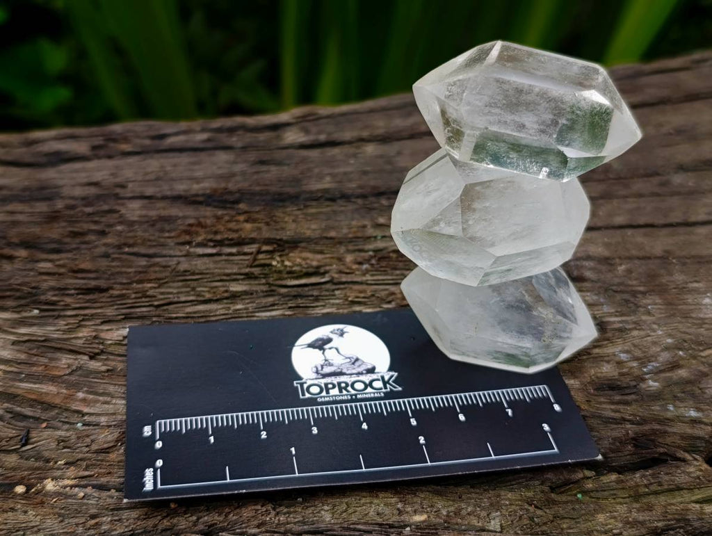 Polished Double Terminated Clear Quartz Crystals x 35 From Madagascar - Toprock Gemstones and Minerals 