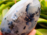 Polished Dendritic Agate Standing Free Forms x 4 From Moralambo, Madagascar