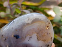 Polished Dendritic Agate Standing Free Forms x 4 From Moralambo, Madagascar