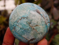 Polished Amazonite Palm Stones x 17 From Madagascar