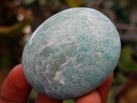Polished Amazonite Palm Stones x 17 From Madagascar