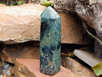 Polished Stromatolite Points x 2 From Katsepy, Madagascar