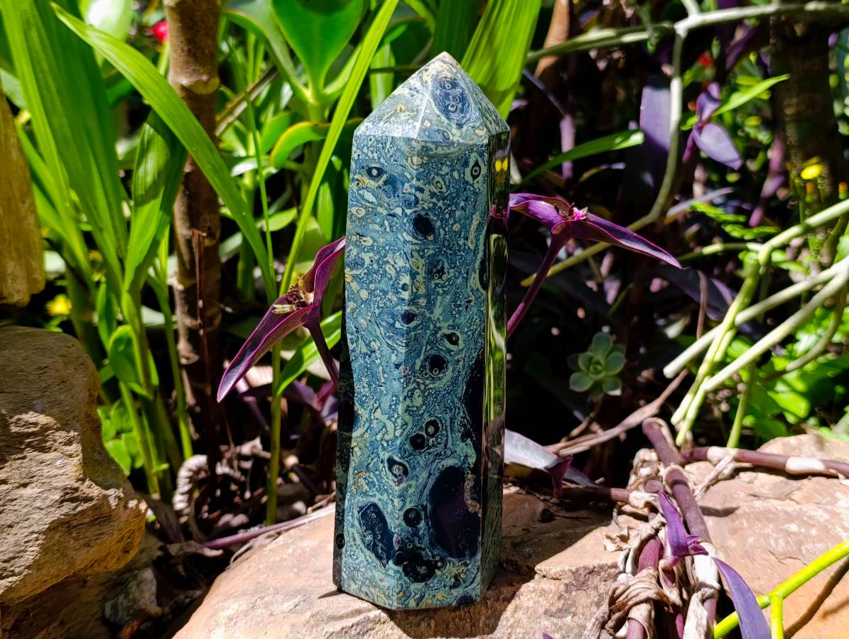 Polished Stromatolite Points x 2 From Katsepy, Madagascar - Toprock Gemstones and Minerals 